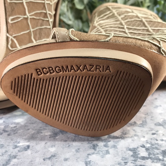 🌟BCBG Max Azria Gamma Dress 7.5M (EUR37.5) Soy Chai 4.5” Heels, 100% Leather🌟 - Picture 8 of 15